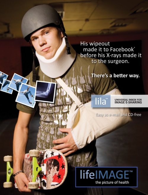 'His wipeout made it to Facebook before the X-rays made it to the surgeon' 'His wipeout made it to Facebook before the X-rays made it to the surgeon.'